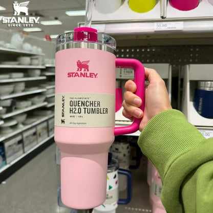 KT PINK Stanley Quencher H2.0 Tumbler – 40 oz Travel Cup
