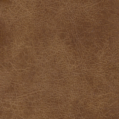 HomePop Square Tufted Storage Ottoman - Distressed Brown Faux Leather Small