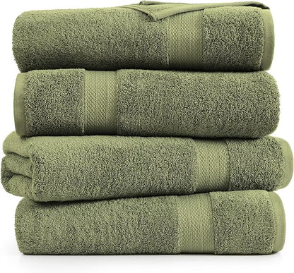 LANE LINEN 4 PCs Bath Towels Set