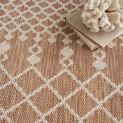 Nourison Home Positano Jute 5' x 7' Area Rug - Easy Clean, Non Shedding, Bed Room, Living Room, Dining Room, Kitchen (5' x 7')