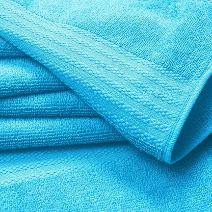 GLAMBURG Ultra Soft 8-Piece Towel Set -100% Pure Ringspun Cotton, Contains 2