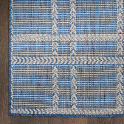 Nourison Home Horizon Indoor/Outdoor Navy 5' x 7' Area Rug - Easy Clean, Non Shedding, Bed Room, Living Room, Dining Room, Kitchen (5' x 7')