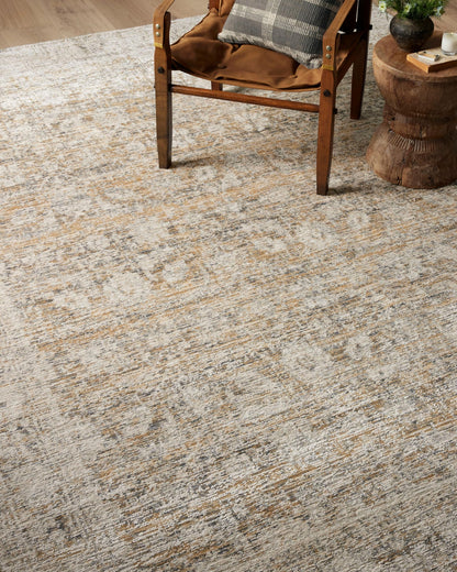 Loloi Amber Lewis Alie Collection ALE-05 Gold/Beige 5'-3'' x 7'-9'', .13'' Pile Height, Area Rug