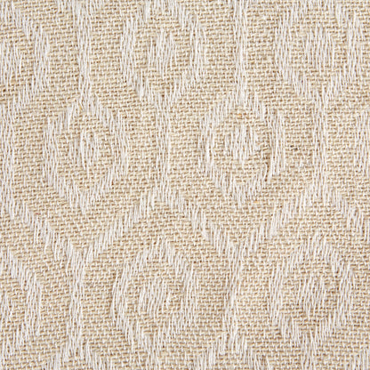 DII Modern Cotton Geometric Blanket Throw with Fringe for Chair, Couch, Picnic, Camping, Beach, & Keep Cozy with Everyday Use, 50x60, Off-White