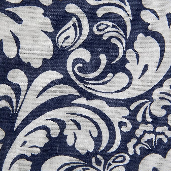 DII Cotton Dish Towel Set Damask Print, Nautical Blue