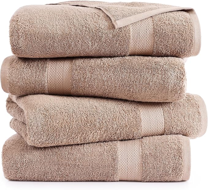 LANE LINEN Luxury Bath Towels Set of 4