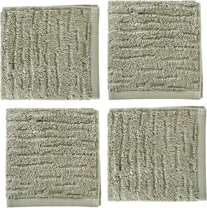 SKL Home CloudSoft Cotton Luxury 4-Piece Washcloth Set