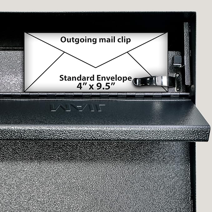 Mail Boss 7160 Metro Locking Security Wall Mount Mailbox, Galaxy