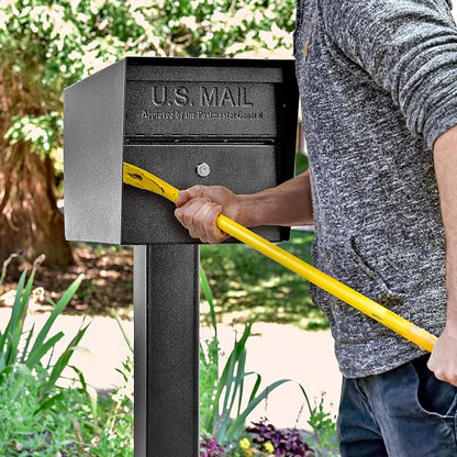 Mail Boss Locking Security Mailboxes Bundle | Metro + Curbside, Black, Large
