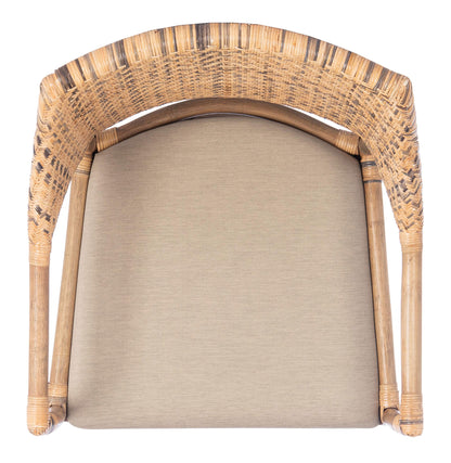 SAFAVIEH Home Collection Carlo Arm Chair, Honey