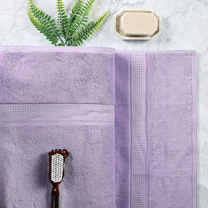 SUPERIOR Egyptian Cotton Pile Bath Sheet Set of 2, Ultra Soft Luxury Towels