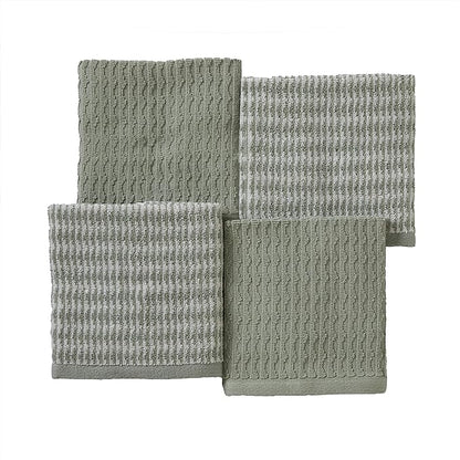 SKL Home Longborough 100% Turkish Cotton Premium 4-Piece Washcloth Set