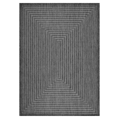 Adiva Rugs Outdoor Indoor Area Rug, Weather Resistant, Easy to Clean, Stain Resistant Floor Mat for Dining Room, Backyard, Deck, Patio (Pebble Weiss, 5' x 7')