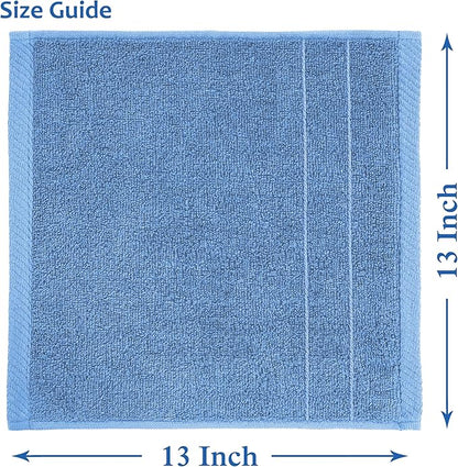 Casa Platino Blue Wash Cloths