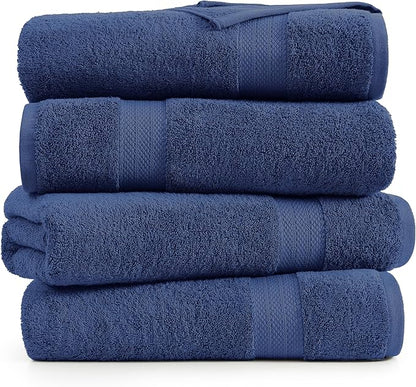 LANE LINEN 100% Cotton Bath Sheets 4 Pack