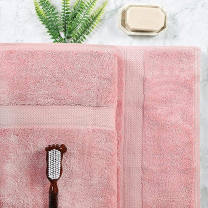 SUPERIOR Egyptian Cotton Pile Bath Sheet Set of 2, Ultra Soft Luxury Towels