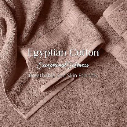 Superior Egyptian Cotton Pile Bath Towels, Ultra Soft Luxury Towel, Thick Plush