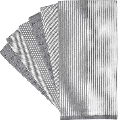 Premium Kitchen Towels | Large Cotton Dish Towels | Flat & Terry Highly
