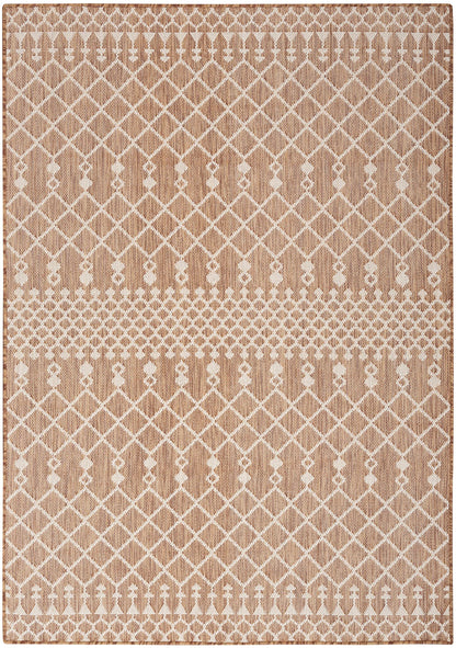 Nourison Home Positano Jute 5' x 7' Area Rug - Easy Clean, Non Shedding, Bed Room, Living Room, Dining Room, Kitchen (5' x 7')