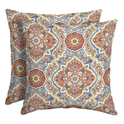 Arden Outdoor Toss Pillow, 2 Pack, 16 x 16, Rain-Proof, Fade Resistant Pistachio Botanical