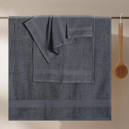GLAMBURG Ultra Soft 8-Piece Towel Set