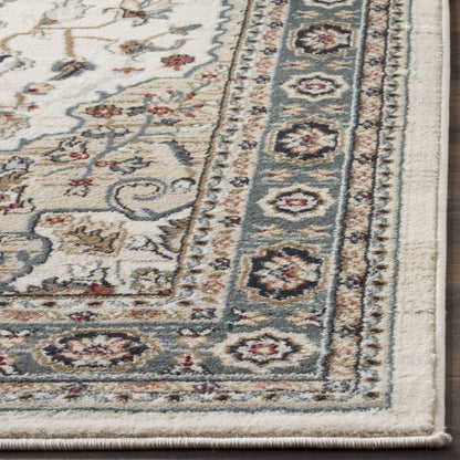 SAFAVIEH Lyndhurst Collection Area Rug - 8' x 10', Cream & Beige, Traditional Oriental Design, Non-Shedding & Easy Care, Ideal for High Traffic Areas in Living Room, Bedroom (LNH338B)