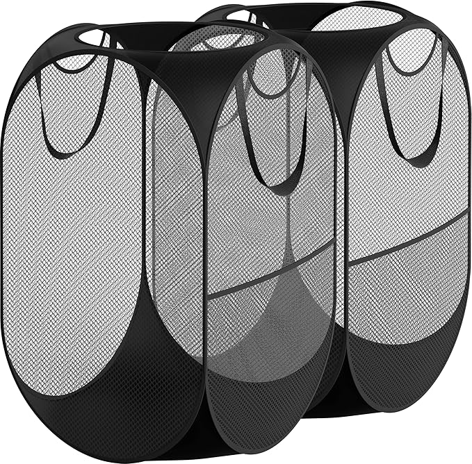 Simple Houseware Mesh Pop-Up Laundry Hamper Basket