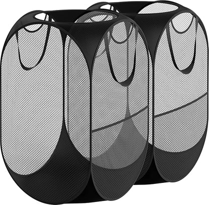 Simple Houseware Mesh Pop-Up Laundry Hamper Basket