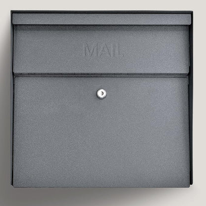 Mail Boss 7161 Metro Locking Security Wall Mount Mailbox, Granite,Medium