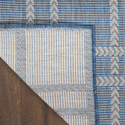 Nourison Home Horizon Indoor/Outdoor Navy 5' x 7' Area Rug - Easy Clean, Non Shedding, Bed Room, Living Room, Dining Room, Kitchen (5' x 7')