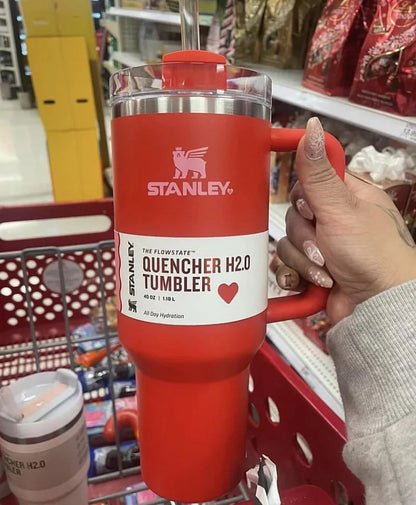 Flamingo Pink Stanley Quencher H2.0 Tumbler – 40 oz Travel Cup